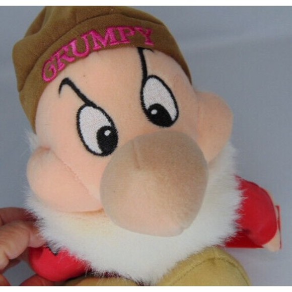 Disney Store 12" Sitting Grumpy Doll /Shelf Sitter- (Snow White &  7 Dwarfs) tag - Picture 11 of 14